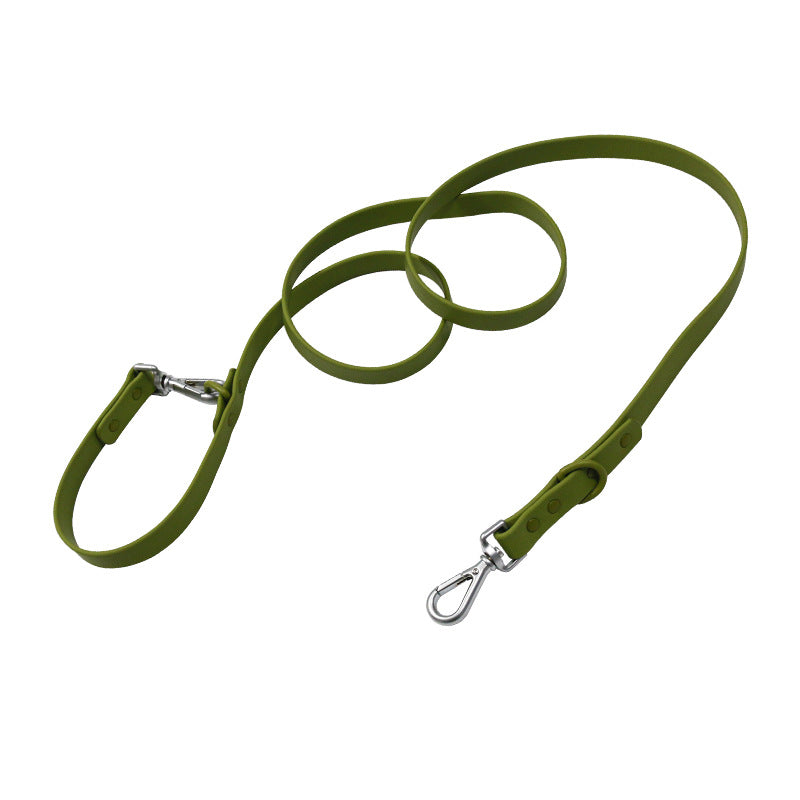 KFX-6510141 Multi-functional Double-Leash for Pet Walking - Durable PVC-Coated Webbing in Various Colors
