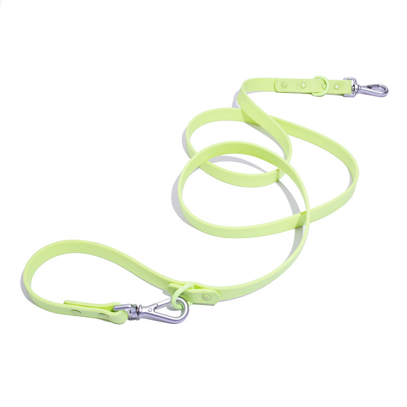 KFX-6510141 Multi-functional Double-Leash for Pet Walking - Durable PVC-Coated Webbing in Various Colors