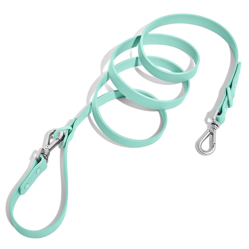 KFX-6510141 Multi-functional Double-Leash for Pet Walking - Durable PVC-Coated Webbing in Various Colors
