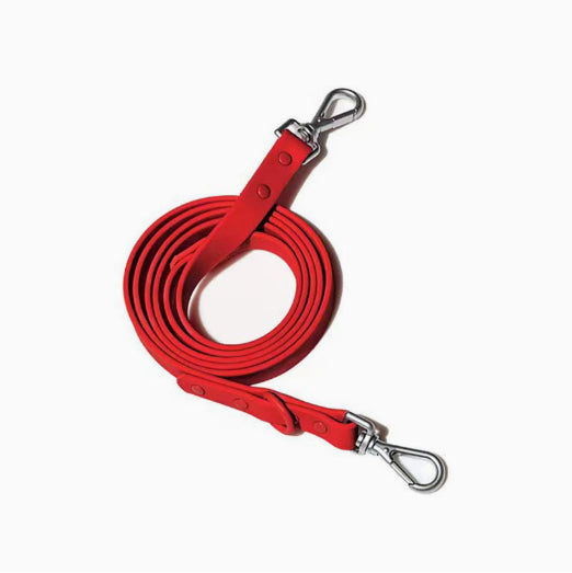 KFX-6510141 Multi-functional Double-Leash for Pet Walking - Durable PVC-Coated Webbing in Various Colors