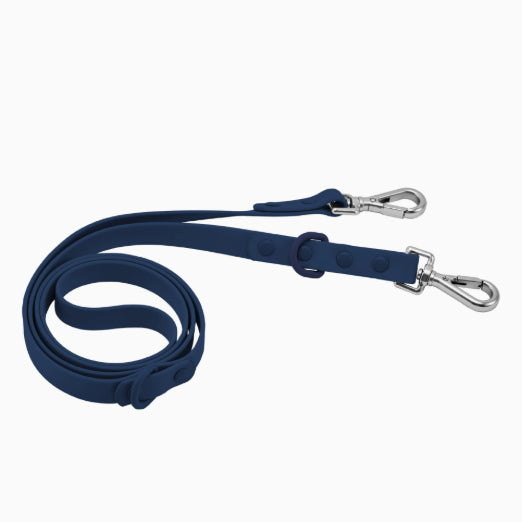 KFX-6510141 Multi-functional Double-Leash for Pet Walking - Durable PVC-Coated Webbing in Various Colors
