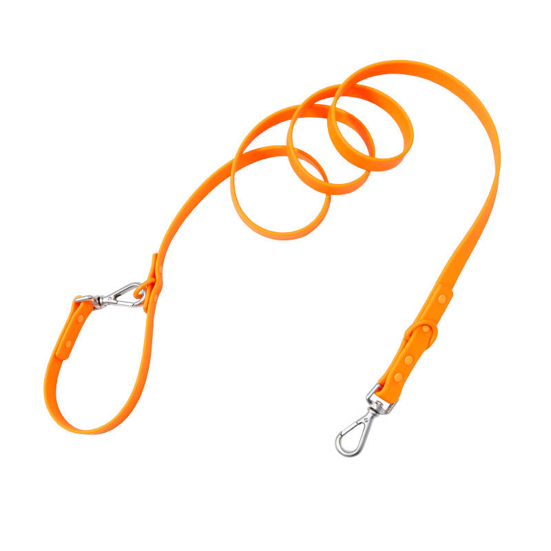 KFX-6510141 Multi-functional Double-Leash for Pet Walking - Durable PVC-Coated Webbing in Various Colors