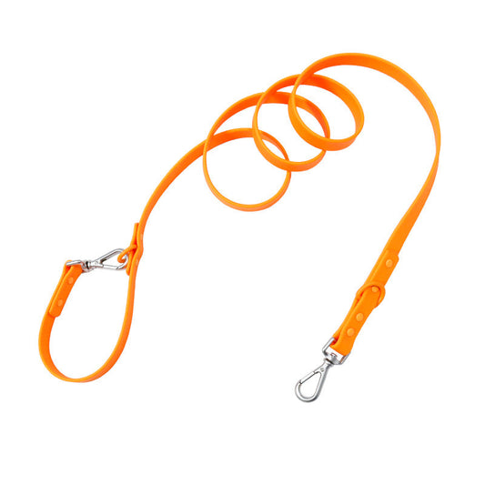 KFX-6510141 Multi-functional Double-Leash for Pet Walking - Durable PVC-Coated Webbing in Various Colors