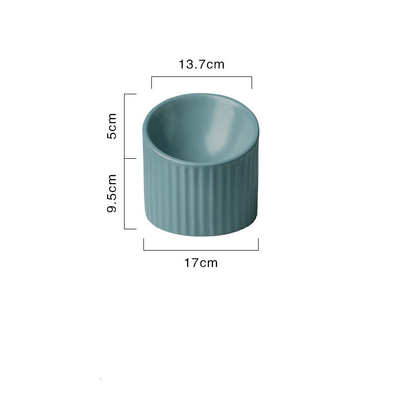 KFX-6510525 Ceramic Cat Bowl for Elderly Pets – Ideal for Tea Drinking