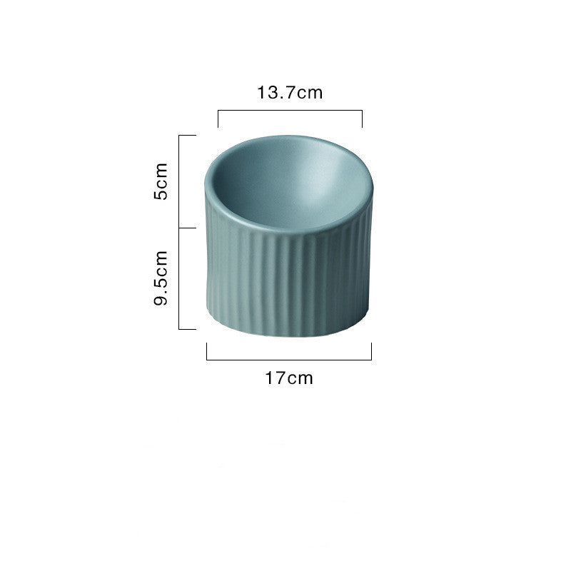 KFX-6510525 Ceramic Cat Bowl for Elderly Pets – Ideal for Tea Drinking