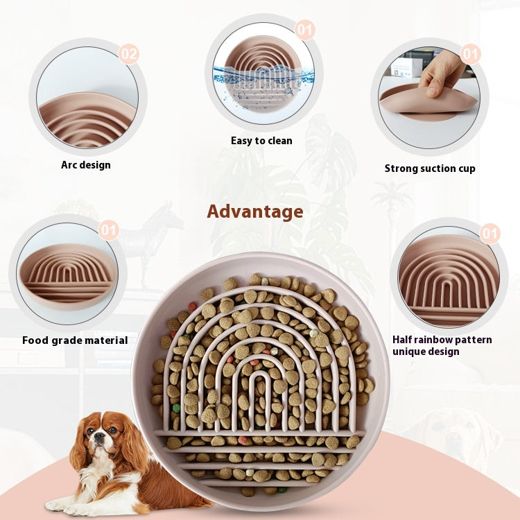 KFX-6514109 Silicone Suction Cup Dog Bowl for Anti-Choking and High-Temperature Resistance