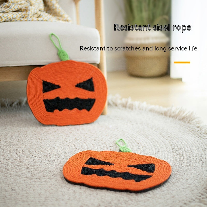 KFX-6516285 Pumpkin Cat Scratching Pad - EVA Sisal Hemp Rope, Anti-Scratching Design