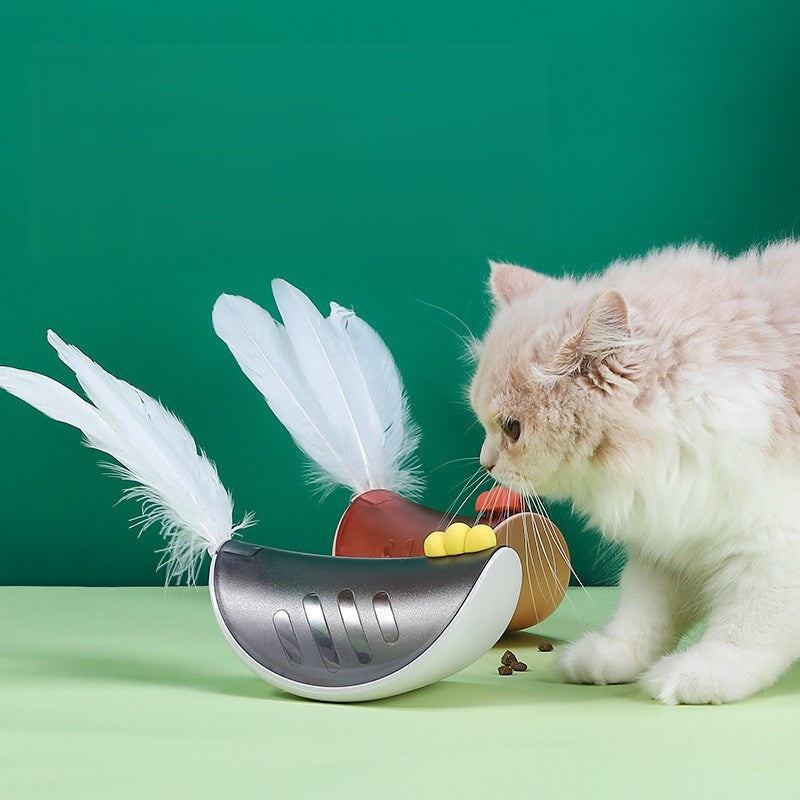 KFX-6517565 Rocking Chicken Toy with Feathers and ABS Material, Dark Blue Color, Utility Model Patent