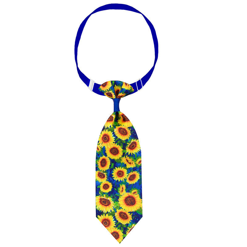 KFX-6518333 Sunflower Pet Tie Collar Decoration in Various Designs and Colors