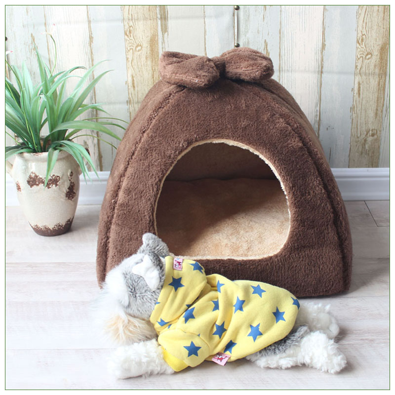 KFX-6520125 Enclosed Warm Yurt for Small Pets - Dual-Purpose Cat and Dog Nest