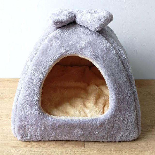 KFX-6520125 Enclosed Warm Yurt for Small Pets - Dual-Purpose Cat and Dog Nest