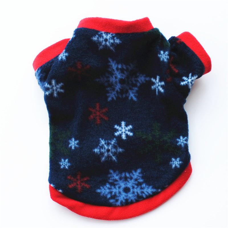 KFX-6520253 Cozy Fleece Christmas Pet Costume for All Breeds