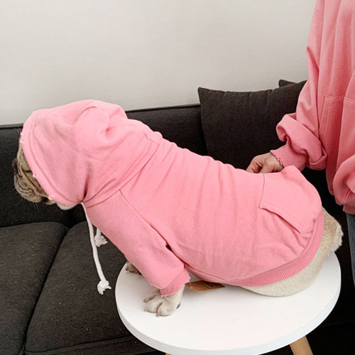 KFX-6521149 Fleece Pet Hoodie for All Sizes - Cozy Casual Wear for Dogs