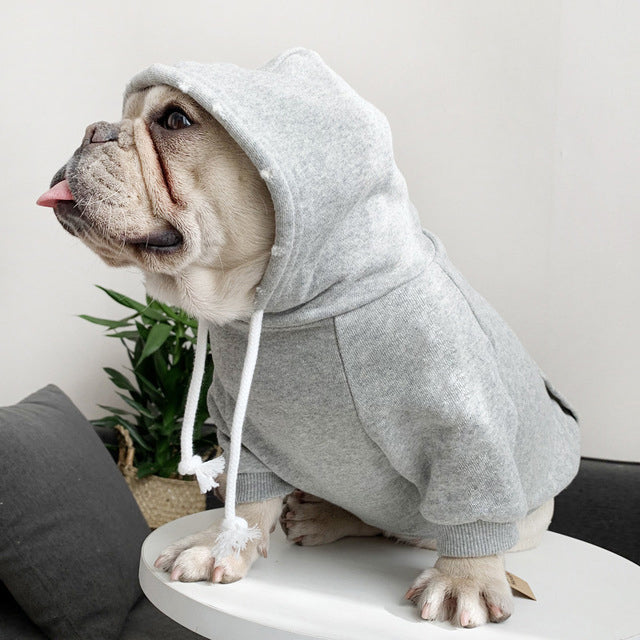 KFX-6521149 Fleece Pet Hoodie for All Sizes - Cozy Casual Wear for Dogs