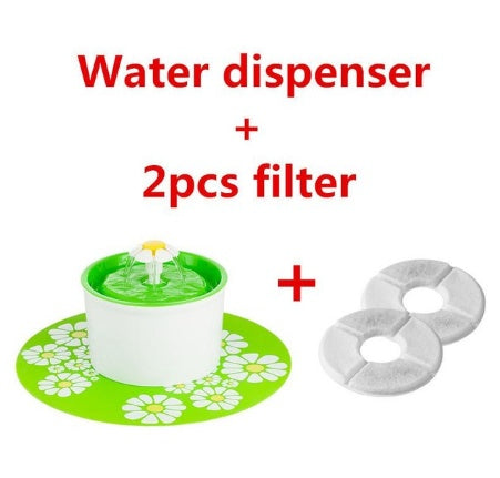 KFX-6521917 Automatic Pet Water Fountain for Dogs and Cats, BPA-Free with Activated Carbon Filter, 1.6L Capacity, Quiet Submersible Pump