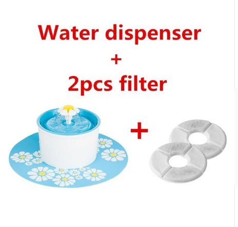 KFX-6521917 Automatic Pet Water Fountain for Dogs and Cats, BPA-Free with Activated Carbon Filter, 1.6L Capacity, Quiet Submersible Pump