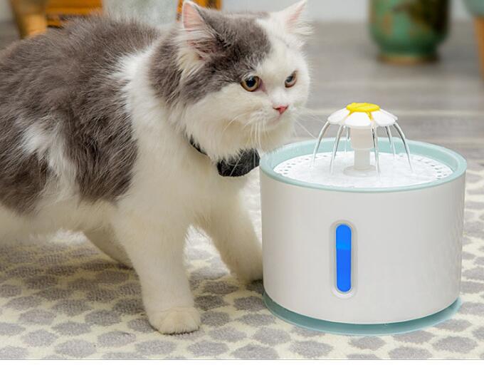 KFX-6521917 Automatic Pet Water Fountain for Dogs and Cats, BPA-Free with Activated Carbon Filter, 1.6L Capacity, Quiet Submersible Pump