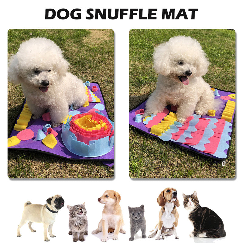 KFX-6526653 Sniffing Pad for Dogs - 70x50cm Needle Felt Cloth Interactive Toy