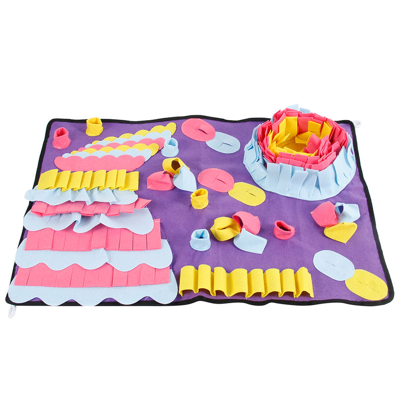 KFX-6526653 Sniffing Pad for Dogs - 70x50cm Needle Felt Cloth Interactive Toy