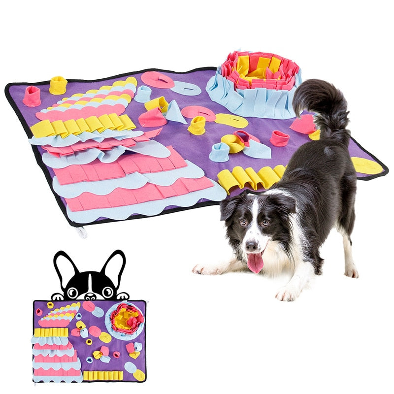 KFX-6526653 Sniffing Pad for Dogs - 70x50cm Needle Felt Cloth Interactive Toy