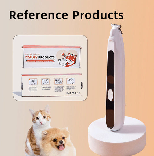 KFX-6527421 Pet Hair Clipper for Small Dogs and Cats – Foot Hair Trimmer with Accessories