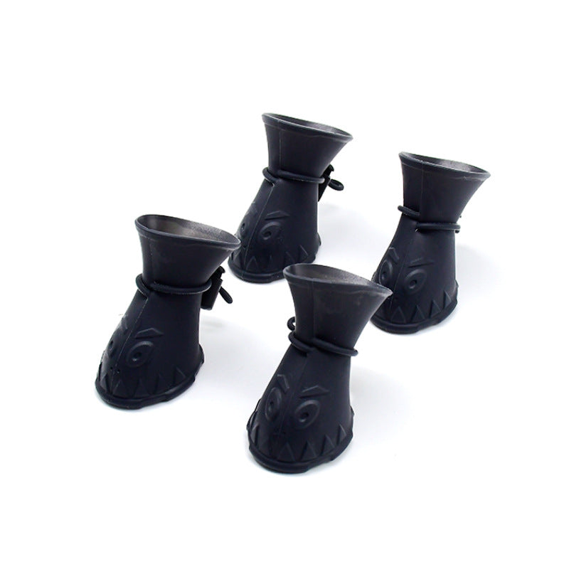 KFX-6528445 Non-Slip Silica Gel Dog Shoes for Puppies - Multiple Colors Available