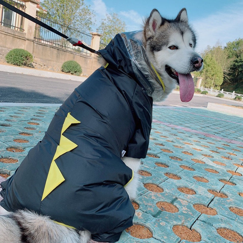 KFX-6535741 Waterproof Pet Raincoat - Lightweight and Portable Polyester Design
