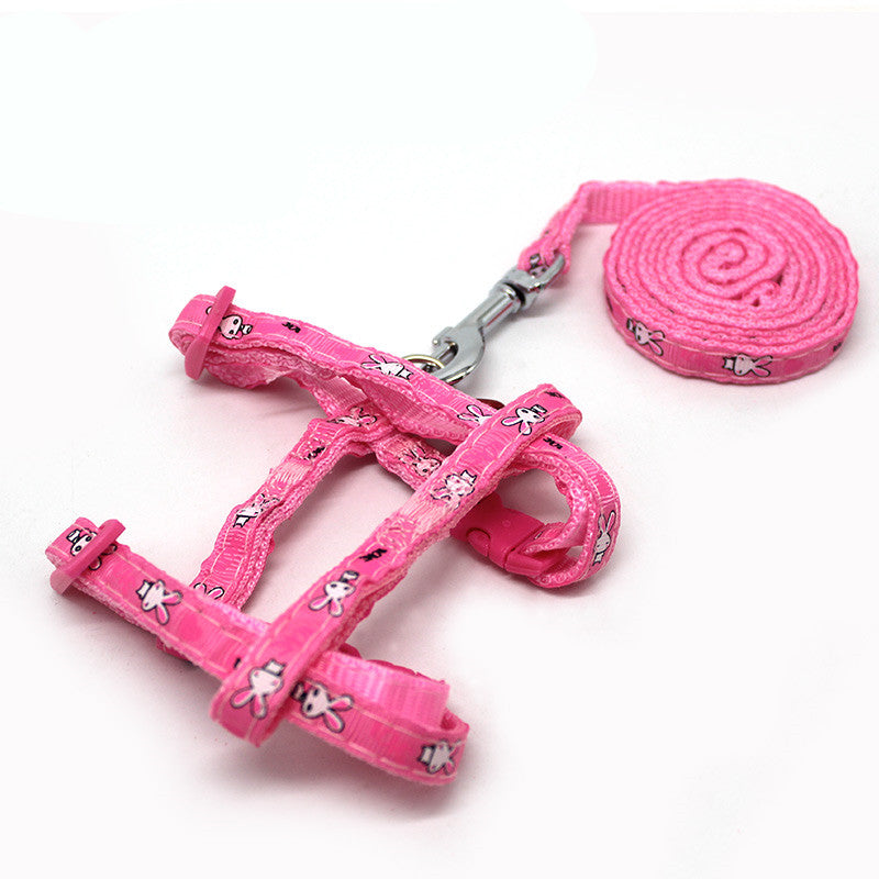 KFX-6538813 Rabbit Walking Rope – Available in Normal, Enhanced, and Double-Layered Options – Pink & Light Blue