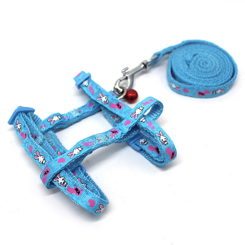 KFX-6538813 Rabbit Walking Rope – Available in Normal, Enhanced, and Double-Layered Options – Pink & Light Blue