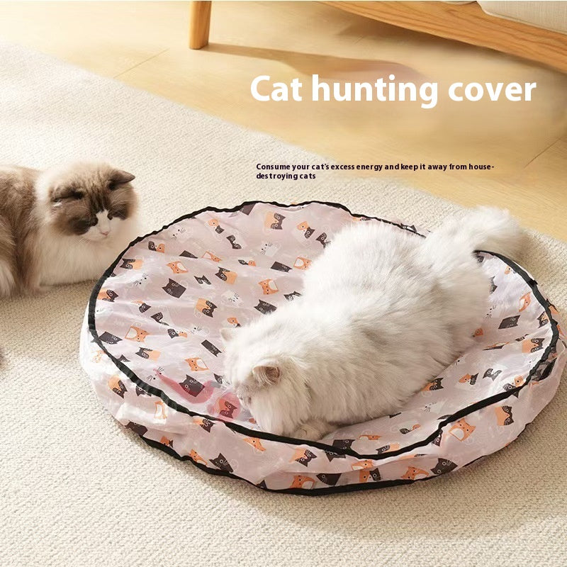 KFX-6544957 Self-Hi Cat Hunting Cover – 70CM Cloth Pet Toy for Engaging Feline Play