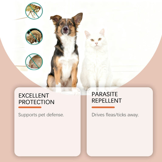 KFX-6548925 Flea and Tick Prevention Support Drops for Dogs and Cats - Natural Ingredients for Safe Protection