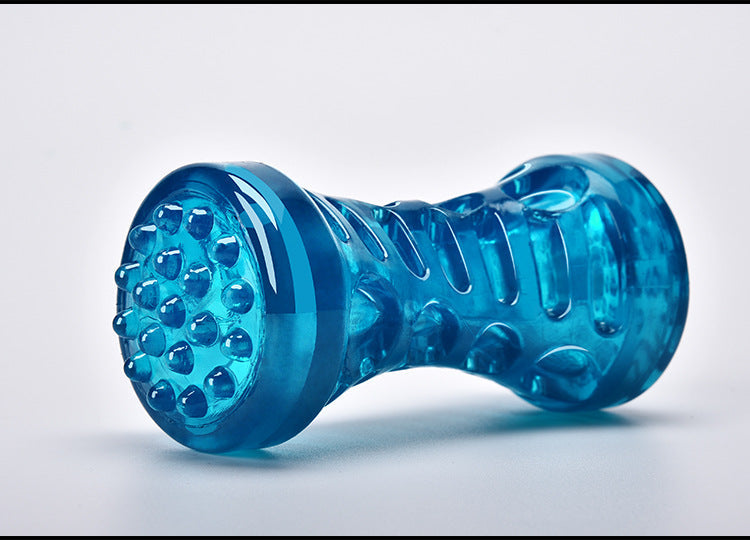 KFX-6549693 TPR Sounding Molar Stick Pet Toy in Peacock Blue & Orange - Small & Large Sizes Available