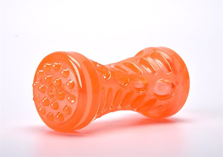 KFX-6549693 TPR Sounding Molar Stick Pet Toy in Peacock Blue & Orange - Small & Large Sizes Available