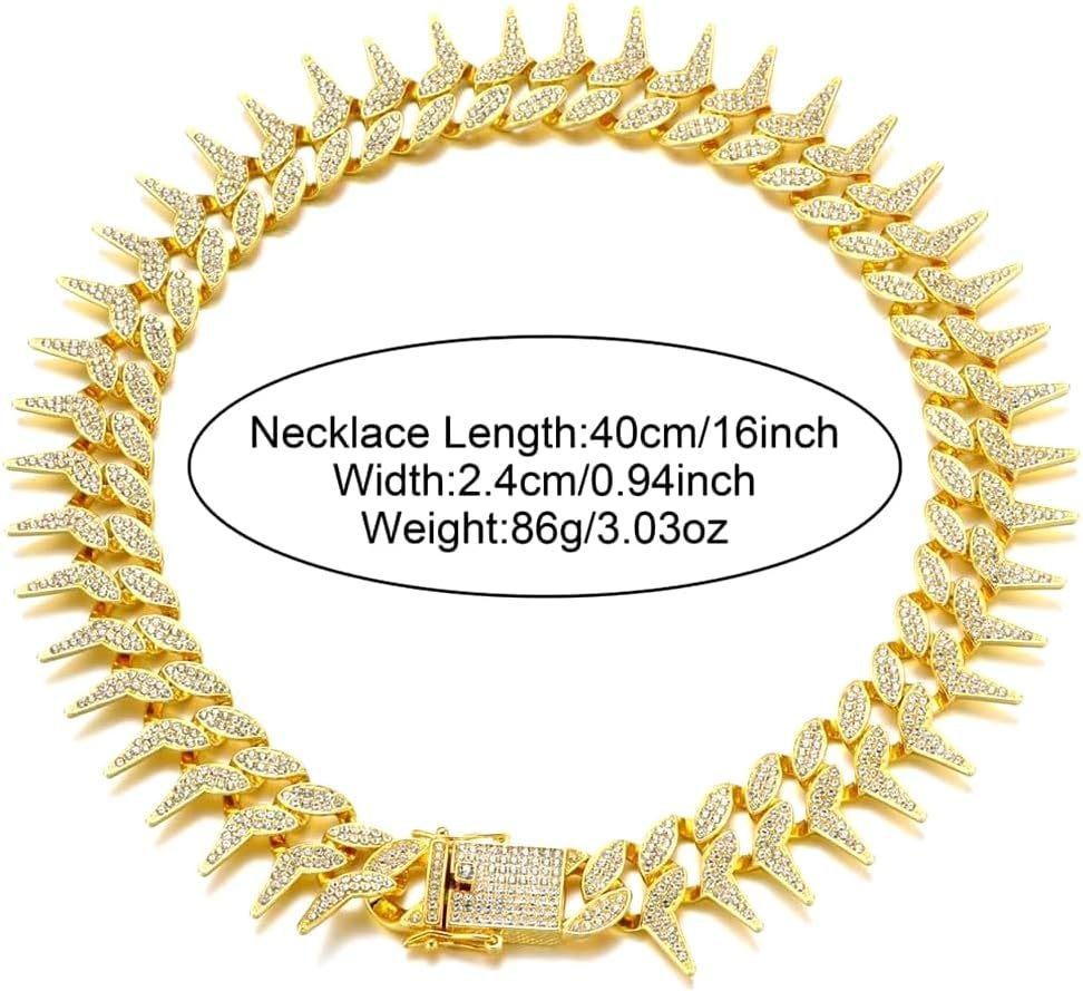 KFX-6551485 Plaid Diamond Pet Neckband Necklace in Gold, Silver, and Rose Gold - Multiple Sizes Available