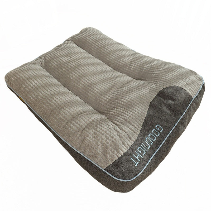 KFX-6552893 Cozy Universal Dog Sofa Bed for Medium to Large Breeds in Blue Crystal Velvet