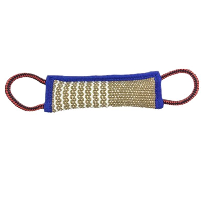 KFX-6553661 Blue Edge Dog Training Bite Stick - Durable Linen, 30cm & 50cm Options