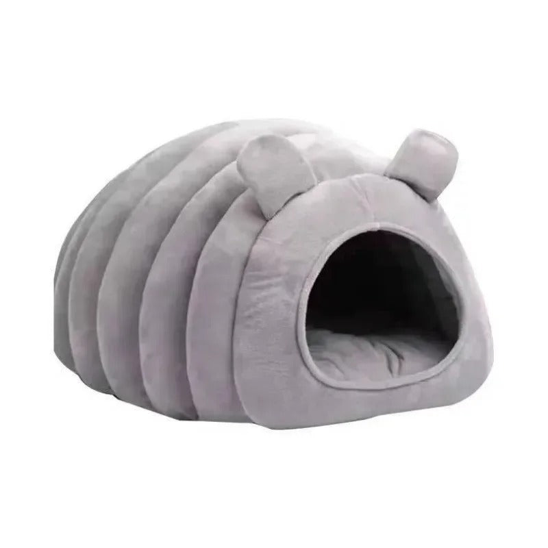 KFX-6556093 Cozy Pet Bed and Basket for Cats and Dogs - 38x42x33cm Size