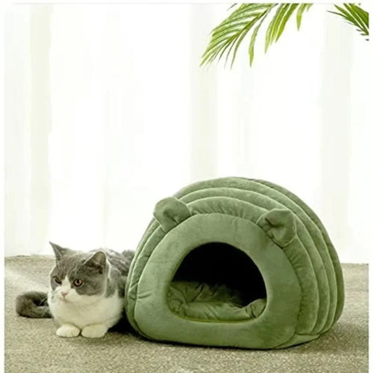KFX-6556093 Cozy Pet Bed and Basket for Cats and Dogs - 38x42x33cm Size