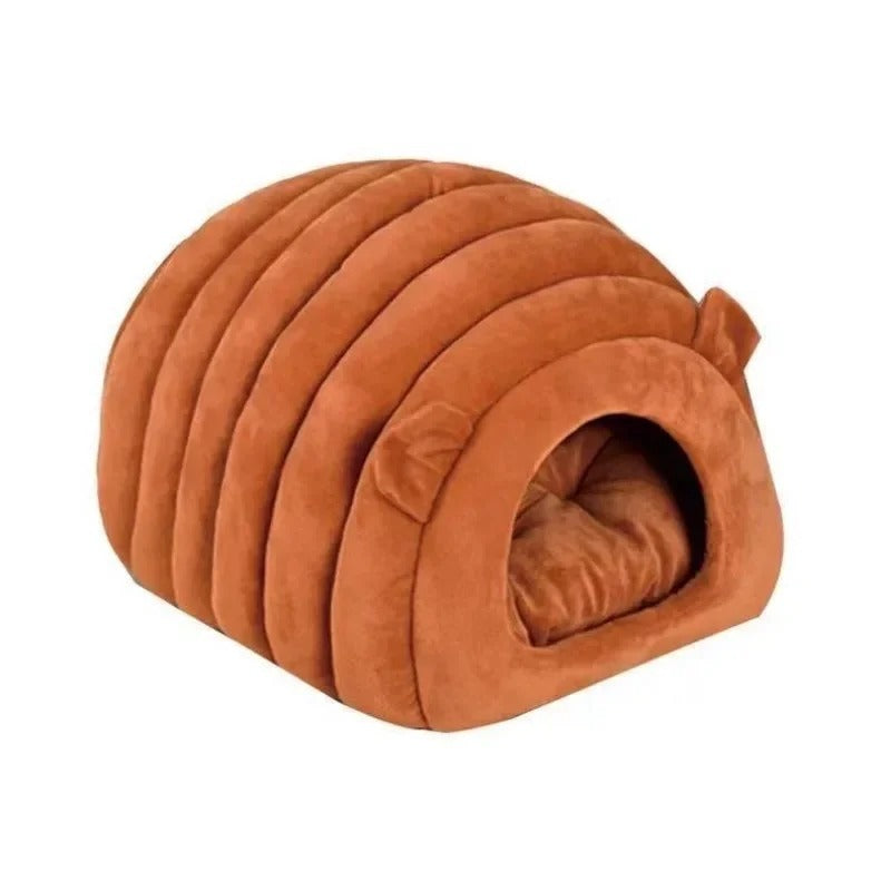 KFX-6556093 Cozy Pet Bed and Basket for Cats and Dogs - 38x42x33cm Size