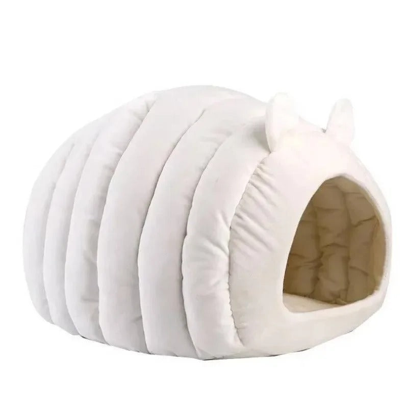 KFX-6556093 Cozy Pet Bed and Basket for Cats and Dogs - 38x42x33cm Size