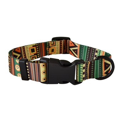 KFX-6556605 Nylon Printed Dog Collar and Leash Set for Puppies – Adjustable Size Options Available