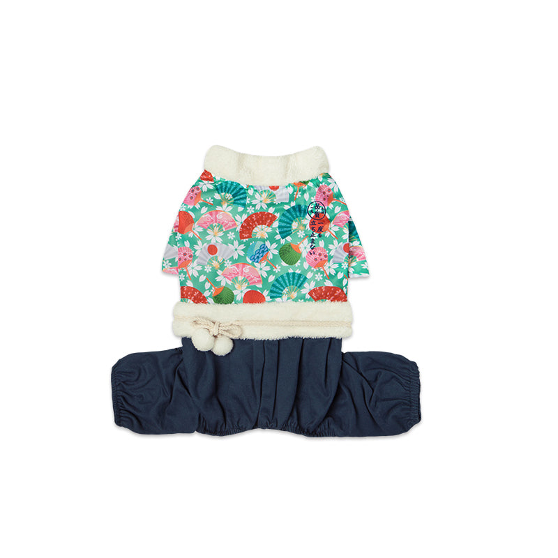 KFX-6558781 Flower Japanese Kimono Pet Apparel in Cotton and Polyester for Small to Extra Large Dogs