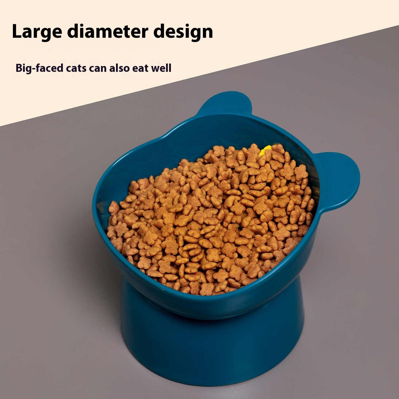 KFX-6560573 Oblique High Foot Anti-Tumble Pet Bowl for Cats and Dogs - Available in Multiple Colors