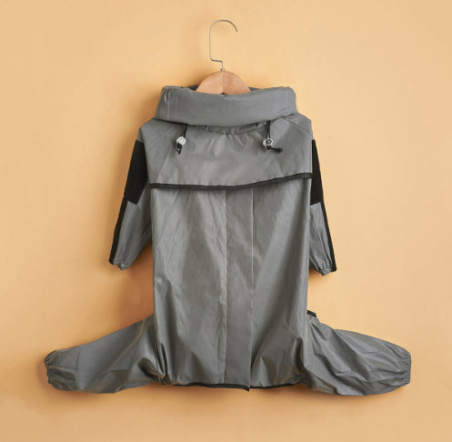 KFX-6560957 Reflective Waterproof Raincoat for Dogs - Available in Multiple Sizes