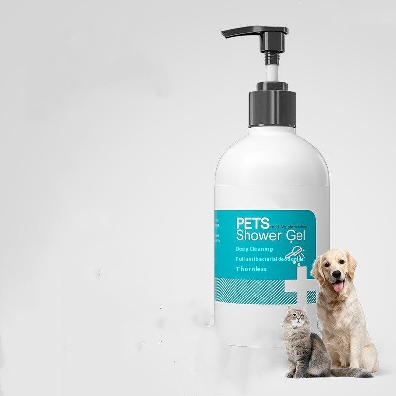 KFX-6562237 Nourishing Cat Bath Lotion & Pet Shampoo for Flea Removal and Deodorizing - 500ml