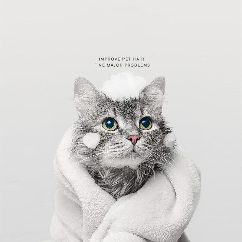 KFX-6562237 Nourishing Cat Bath Lotion & Pet Shampoo for Flea Removal and Deodorizing - 500ml