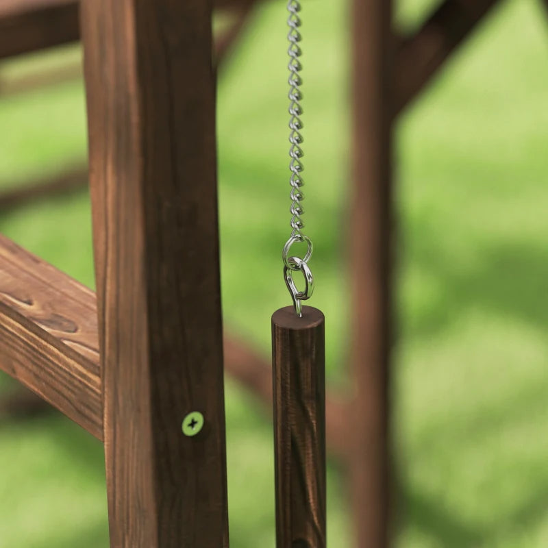 KFX-6565821 Chicken Activity Play Set with Swings, Ladders, and Multi-Level Perches for Enrichment and Exercise