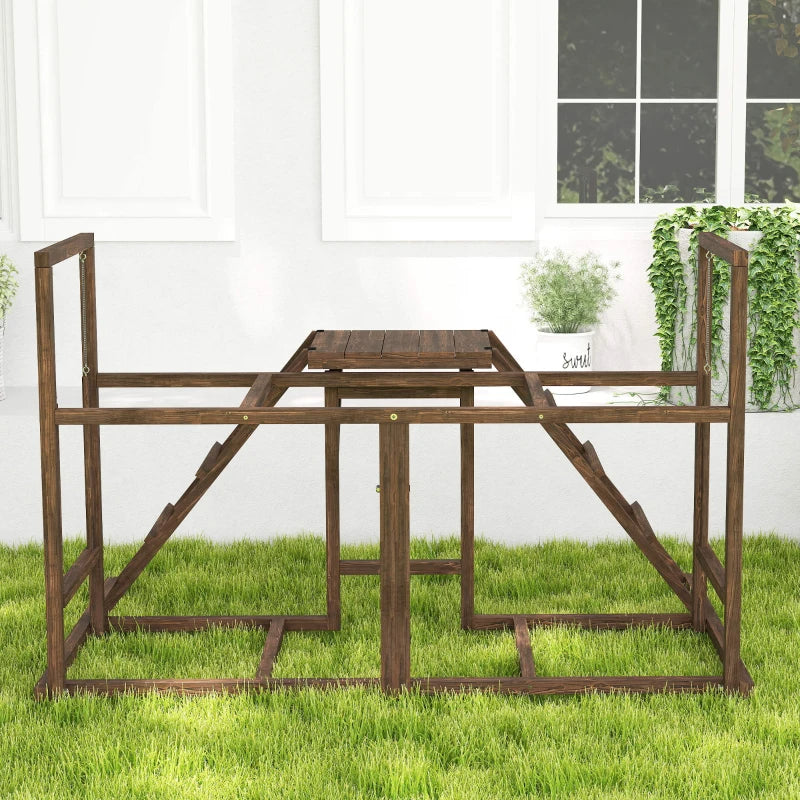 KFX-6565821 Chicken Activity Play Set with Swings, Ladders, and Multi-Level Perches for Enrichment and Exercise
