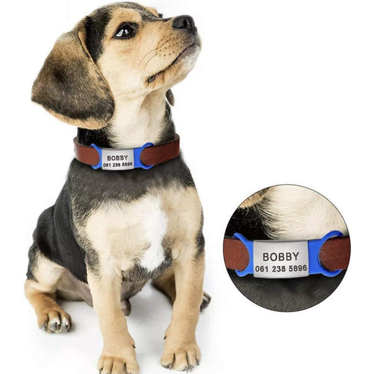 KFX-6566205 Personalized Silicone Dog Collar Tag with Lettering