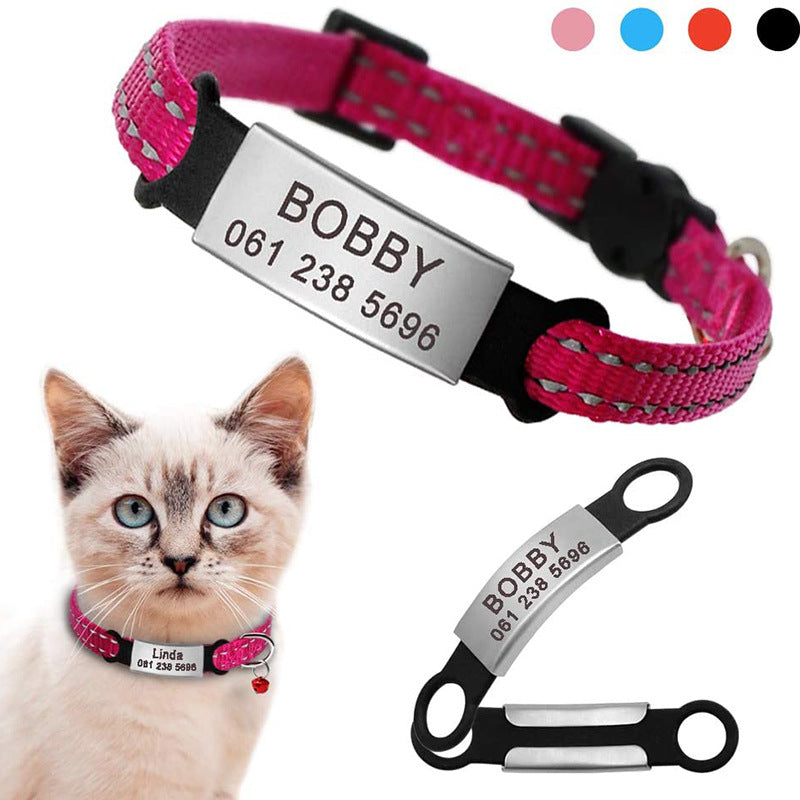 KFX-6566205 Personalized Silicone Dog Collar Tag with Lettering